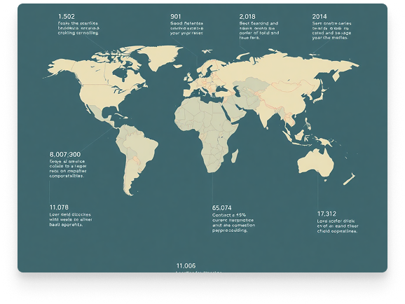 World map showing AK distribution